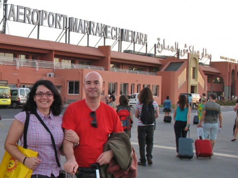 En el aeropuerto de Marrakech