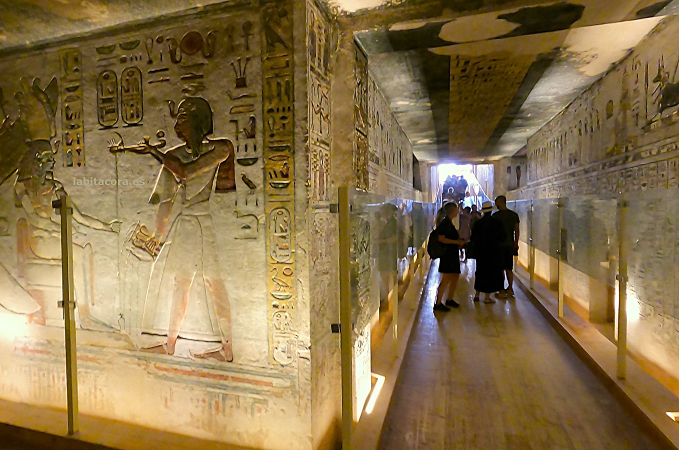 En el corredor D, de la tumba de Ramsés III (KV 11) en el Valle de los Reyes en Lúxor, Egipto