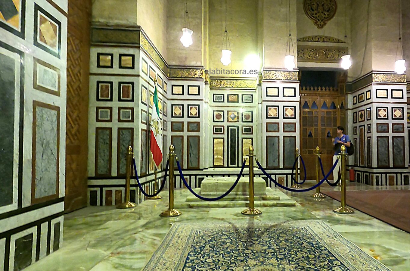 El mausoleo de el ultimo Shá de Irán, Mohamed Pahlevi en la Mezquita Al Refai en El Cairo.