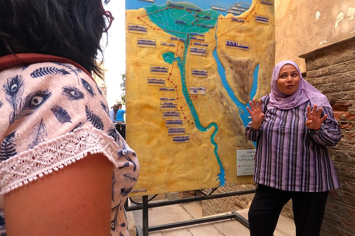 Mapa del viaje que realizo la sagrada familia en Egipto