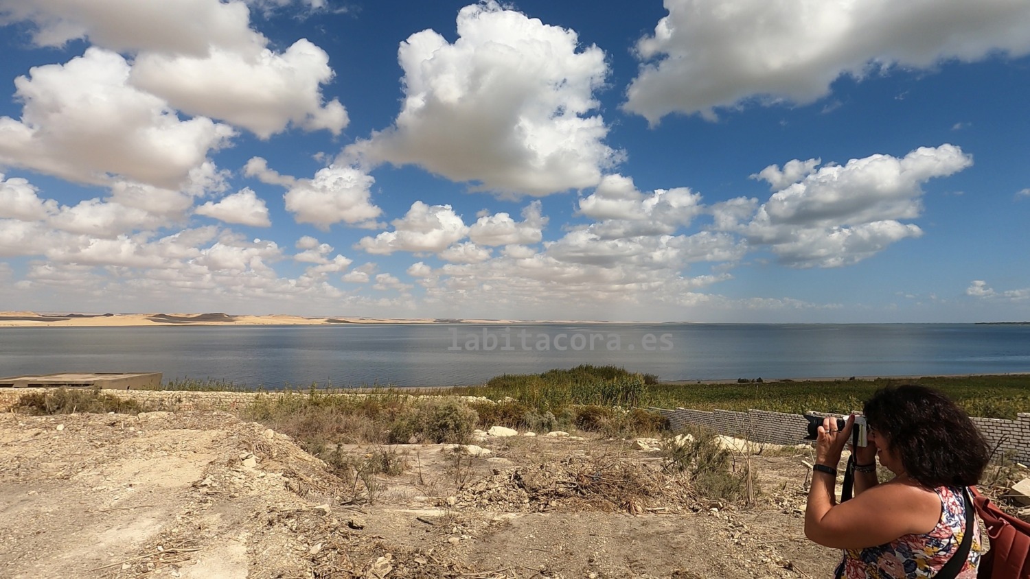En el lago Qarun, en El Fayum, Egipto.