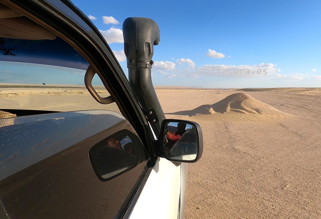 En la reserva natural de Wadi El Rayan, en El Fayum, rodeados por el desierto. Egipto 