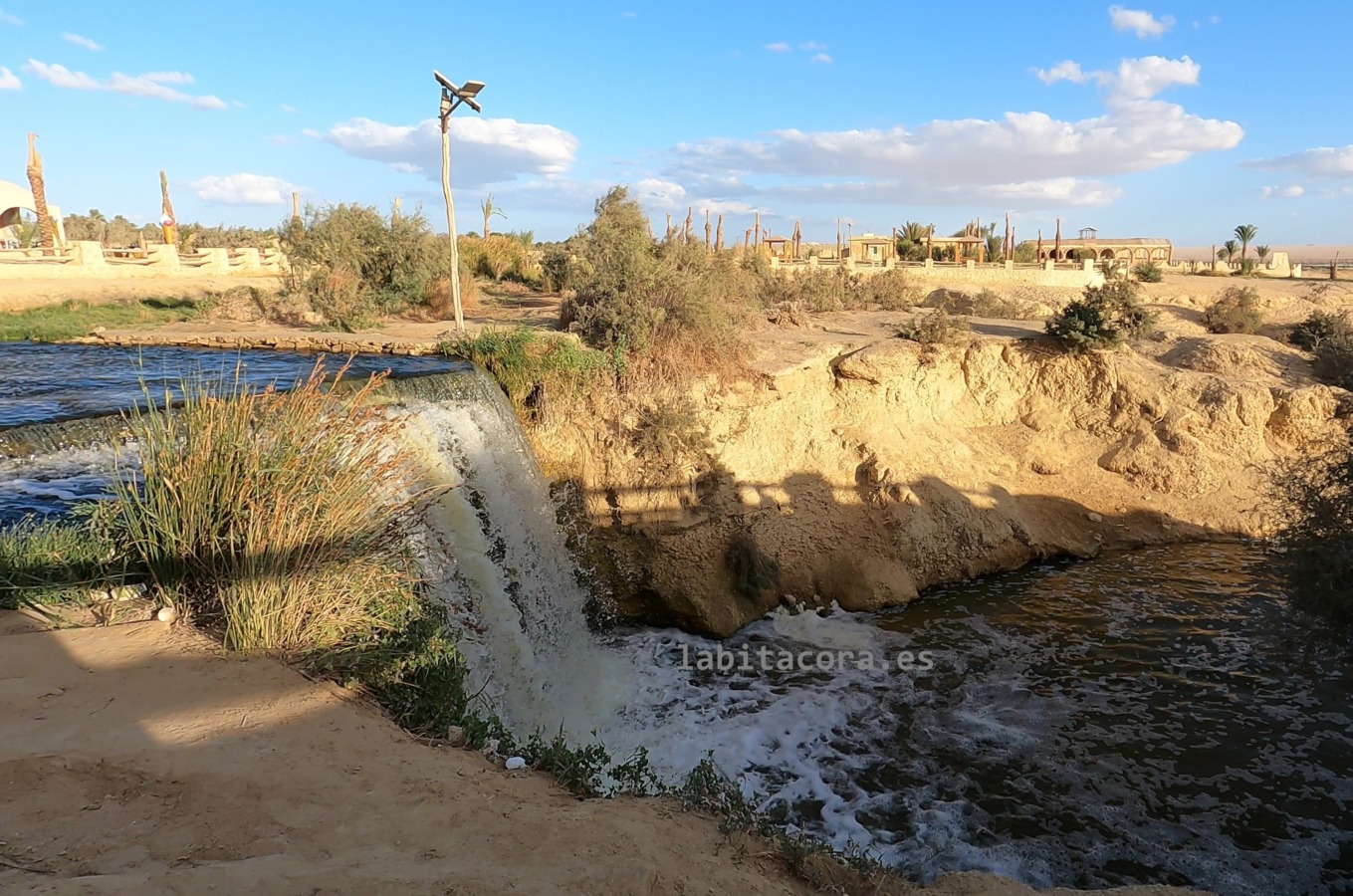 Las cascadas de Wadi El Rayan en El Fayum. Egipto