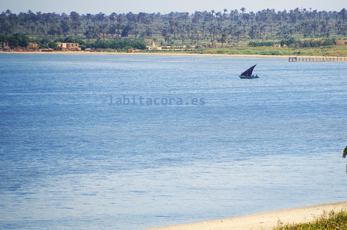 El lago Qarun, en El Fayum. Egipto.