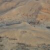 El Valle de los Artesanos (Deir el-Medina) vistos desde el globo aerostático en Lúxor. Egipto.