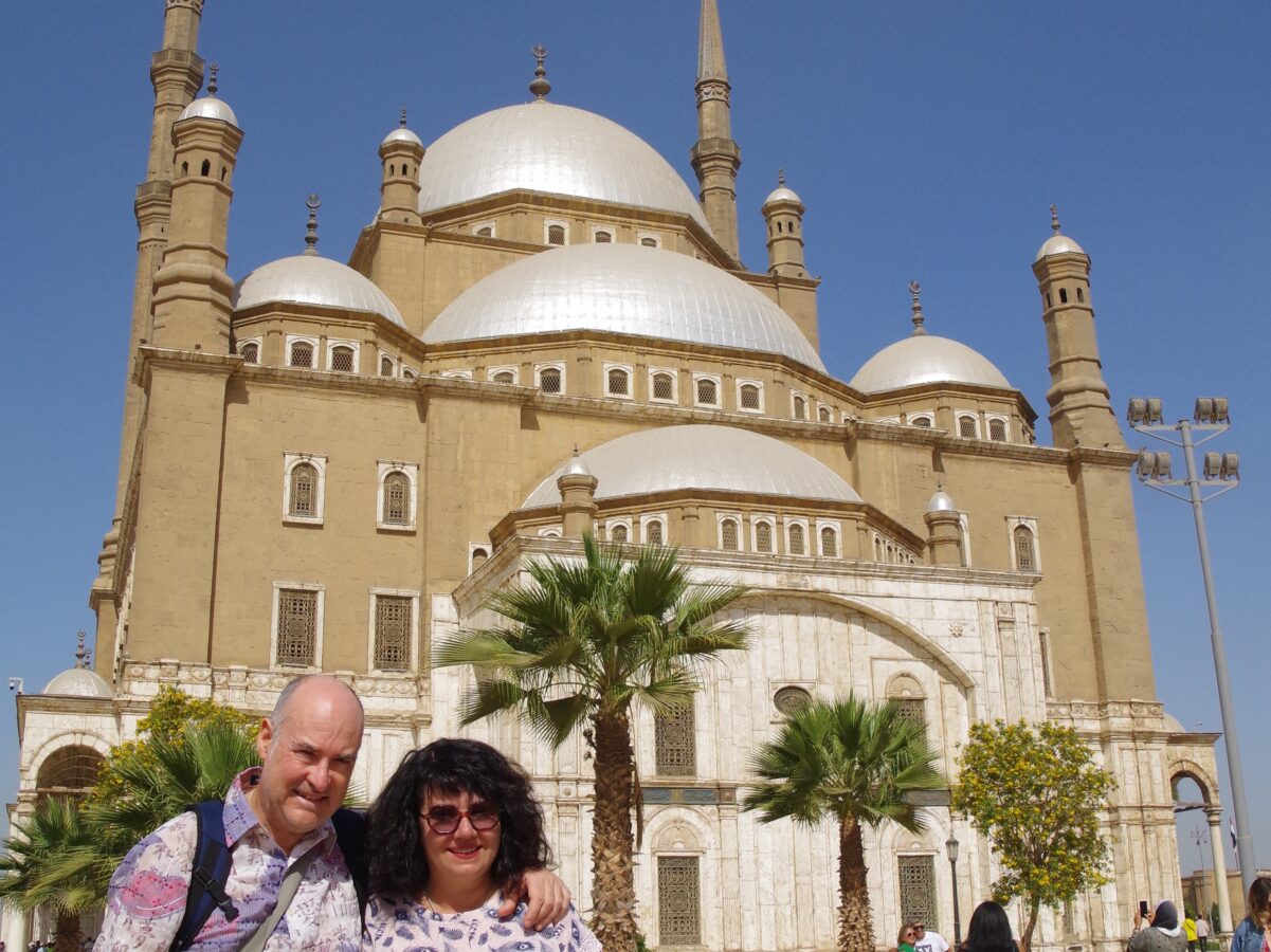 En la Mezquita de Alabastro o de Mohamed Ali en El Cairo, Egipto.
