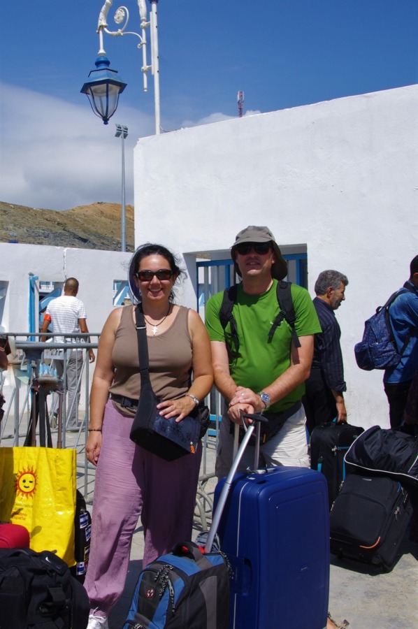 En la frontera de Ceuta.