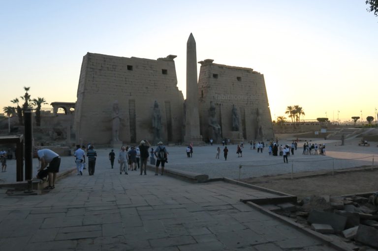 En el Templo de Luxor. Egipto.