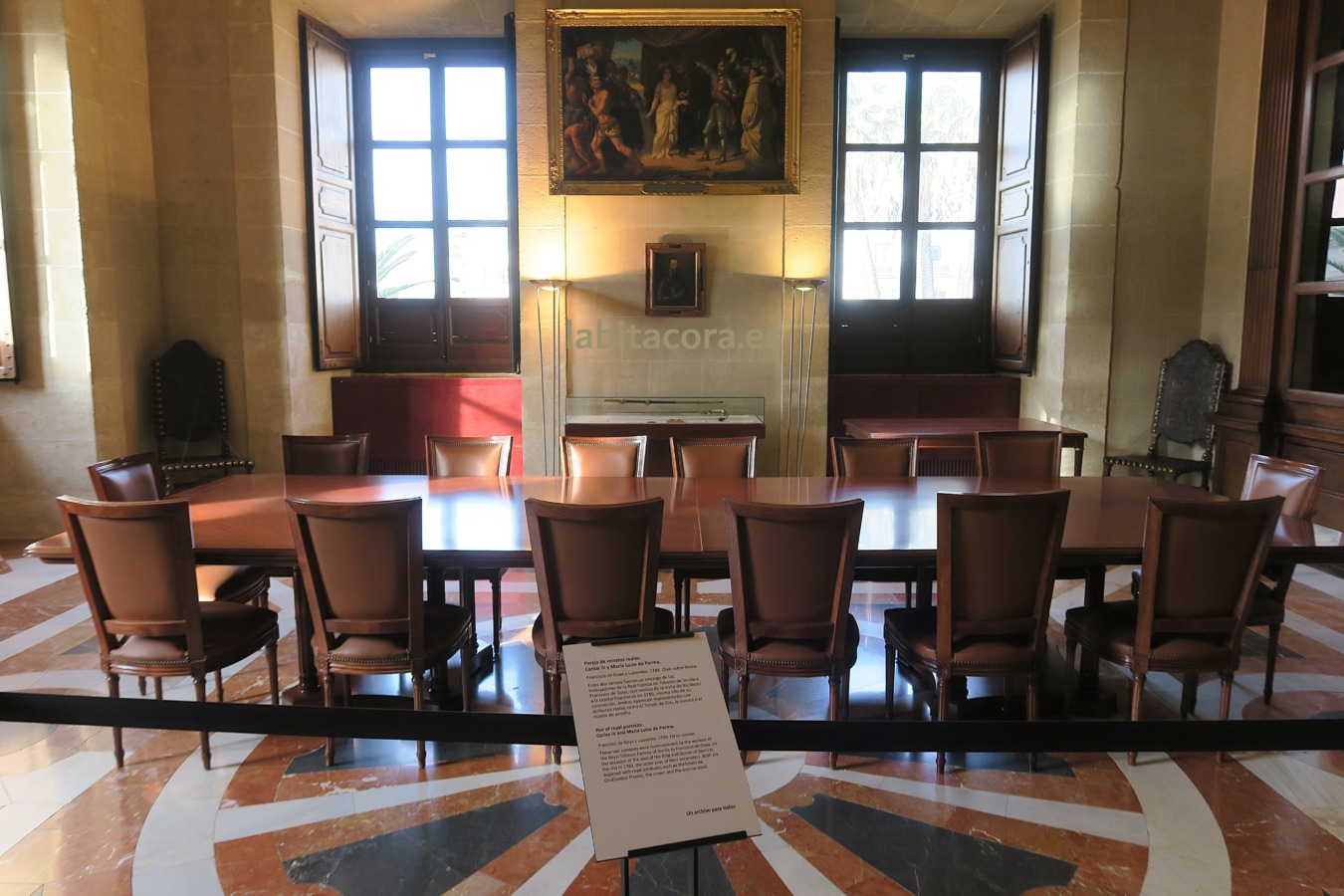 En una de las salas del Archivo de las Indias en Sevilla.