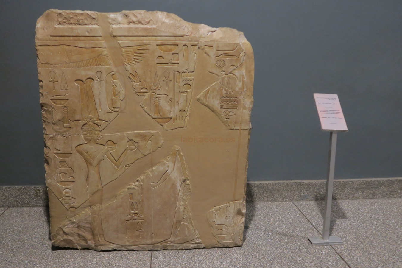 Relieve en el Museo de Arte Antiguo de Luxor del reinando Hatshepsut representada como mujer durante la corregentaría con el joven Tutmosis III.