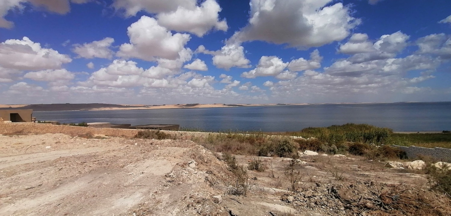El lago Qarun en El Fayum. Egipto