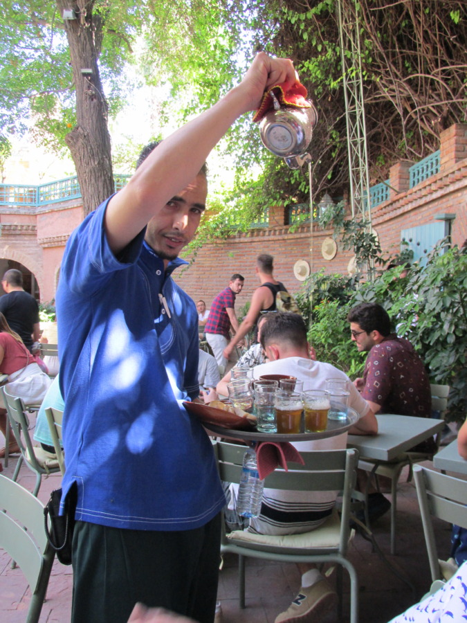 El té del Café Majorelle de Marrakech.