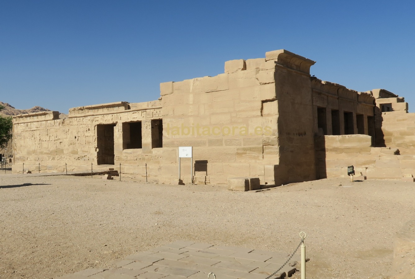 Templo de Amón en Medinet Habu en Lúxor, Egipto.