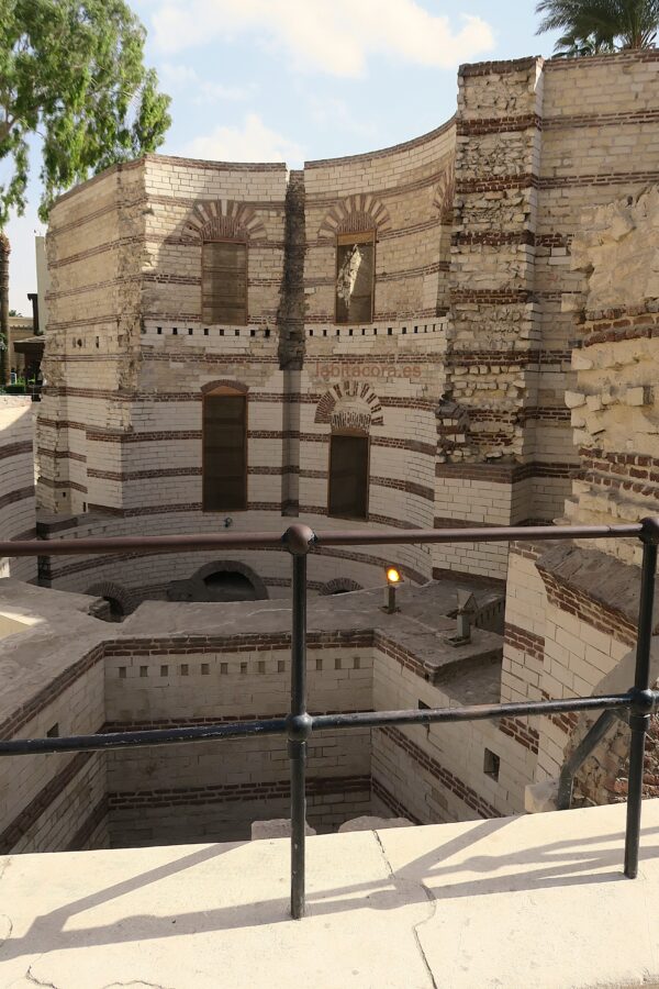 La fortaleza romana o fuerte de Babilonia de El Cairo, Egipto