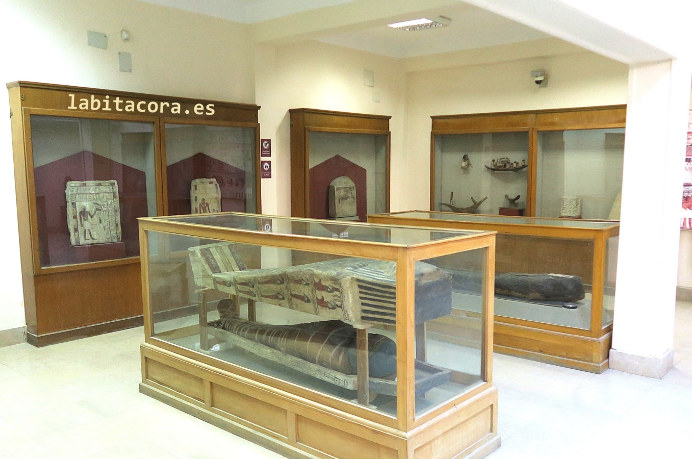 En el Museo Kom Aushim de Karanis en Fayum. Egipto