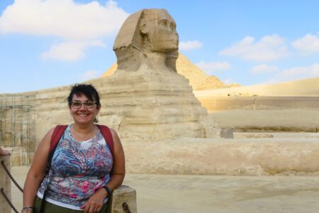 La Esfinge de Guiza y yo. Egipto