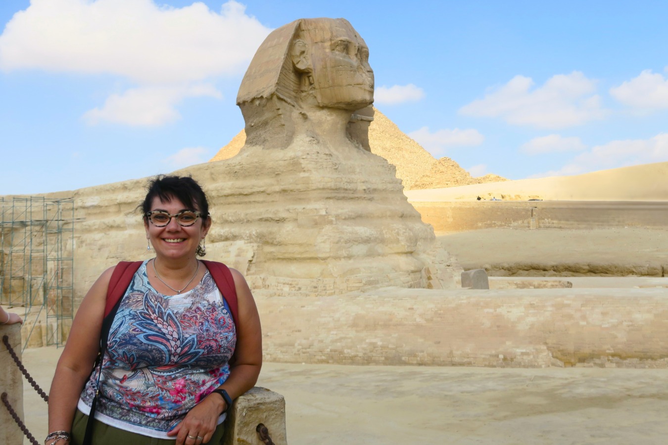 La Esfinge de Guiza y yo. Egipto