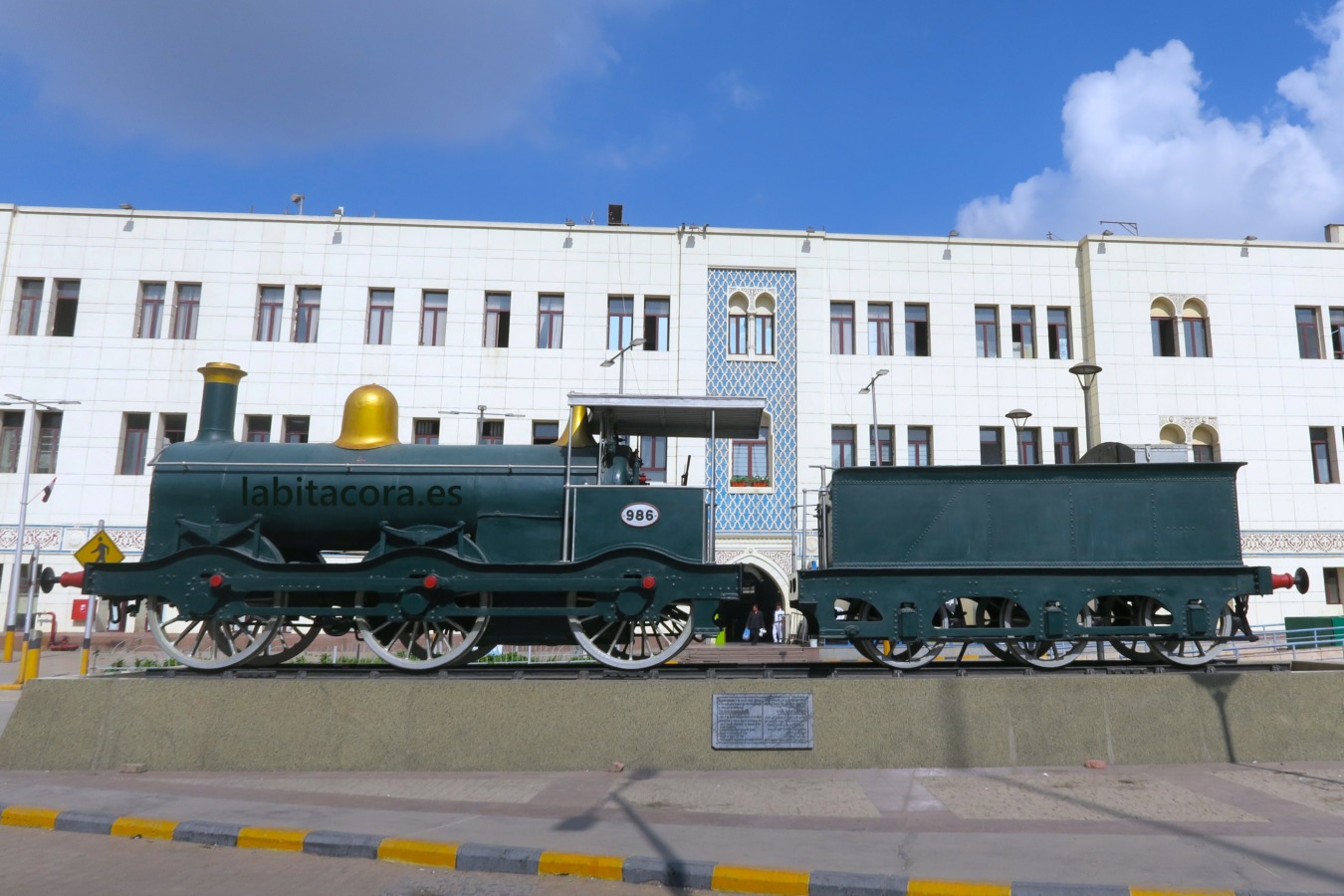 En la estación de tren del Cairo, Egipto.