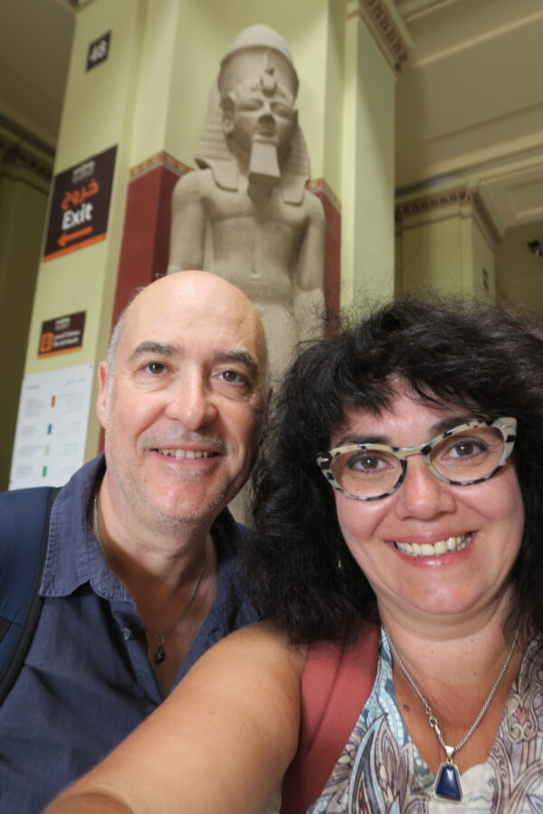 Jose y yo en el Museo Egipcio de El Cairo