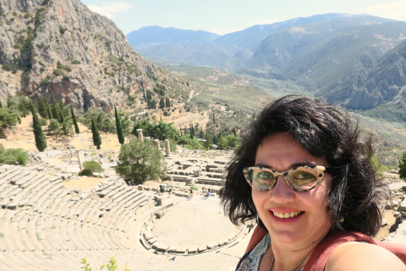 Visitando Delfos, Grecia.